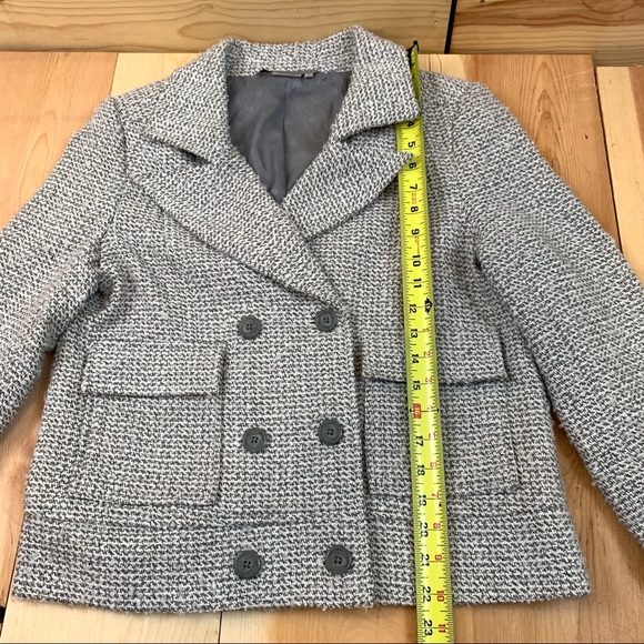 Tex by MaxAzria double breasted tweed button up blazer jacket S - Picture 15 of 16